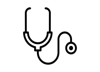 Stethoscope medical icon eps vector illustration on white background