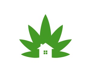 Cannabis with house inside