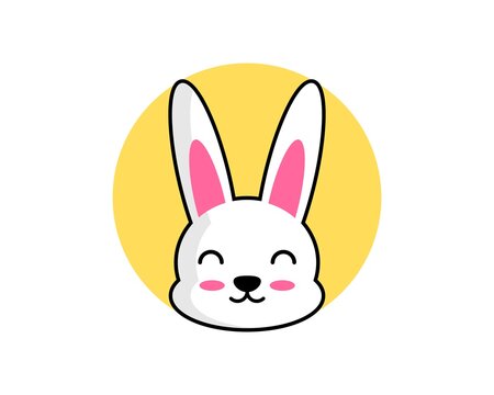 Cute bunny is smiling