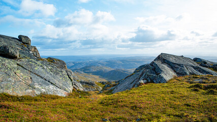 mountain landscape with clouds