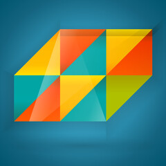 Jpeg Color Poligons Banners. Abstract Background Design Template.