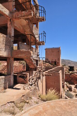 Fototapeta na wymiar Abandoned goldmine, Rodalquilar, Cabo de Gata, Almeria, Spain 