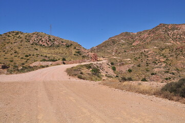 Western style landscape, Cabo de Gata, Rodalquilar, Almeria, Spain