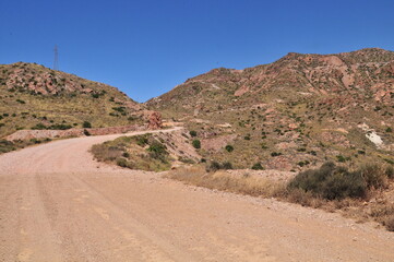 Western style landscape, Cabo de Gata, Rodalquilar, Almeria, Spain