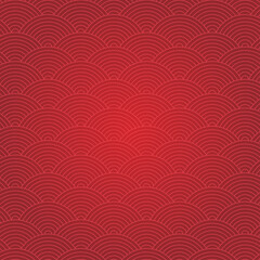 White chinese seamless pattern on red background for design vector illustration.