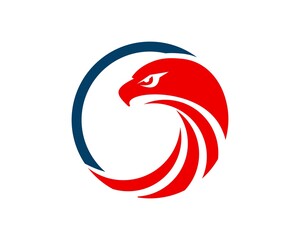 Circle shape with eagle head