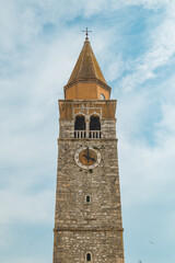 Fototapeta na wymiar umag city church tower