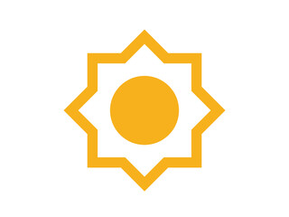 Sun logo vector. Vector sun vector illustration. 