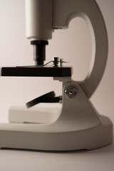 Microscope close up. microscope, isolated, sewing, machine, science, research, white, medicine, laboratory, equipment, biology, needle, sew, technology, medical, object, education, thread, clothing, 