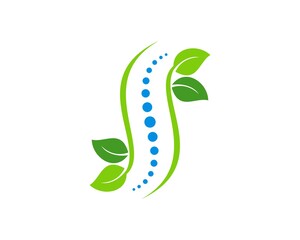 Herbal leaf with backbone inside