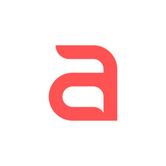 letter a chat communication logo
