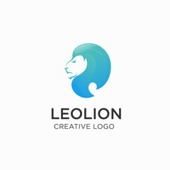 Lion Head Logo Symbol Design template Illustration