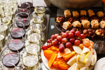 A plate full of food