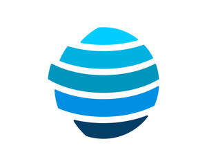 Abstract globe stripe