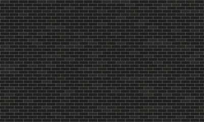 Fototapeta na wymiar Black brick wall. Black brick wall background. Black brick wallpaper. Vector illustration.