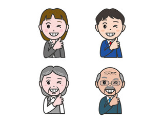 Fototapeta premium 弐_上半身45_スーツニッ 2020_0501_092