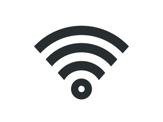 Wifi icon.  Wifi sign vector illustration.  