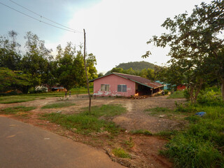 West Africa, Liberia, Yekepa town 2015. Town streets, houses and views.