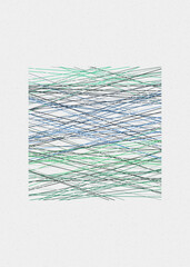 Irish Green color Crossing lines generativeart style colorful illustration