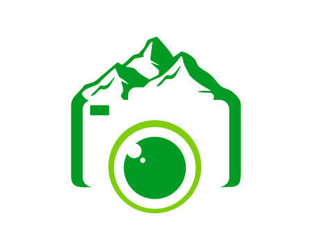 Camera with mountain on top