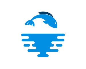 Jump fish from water