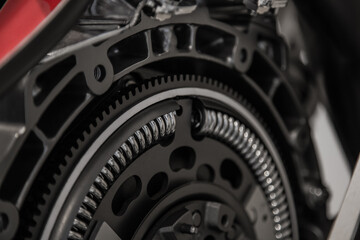 Dual mass flywheel close up