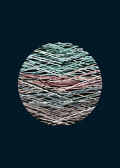 Pastel Blue color Crossing lines generativeart style colorful illustration