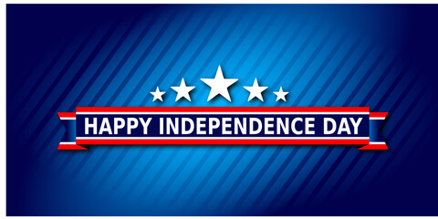 Happy 4th Of July USA Independence Day Header Or Banner Background.	
