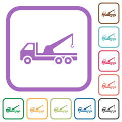 Crane truck simple icons