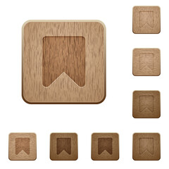 Bookmark wooden buttons