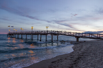 The dock at sunset