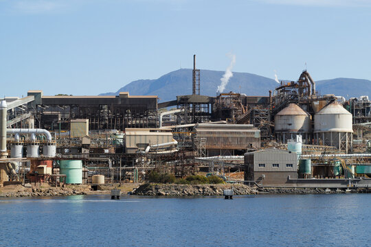 Industrial harbour foreshore, Hobart