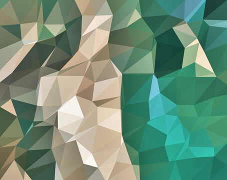 Colorful polygonal mosaic background out of triangles for creative design work