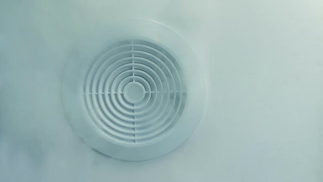 Smoke Or Gas Coming Out Of Vent In The Wall