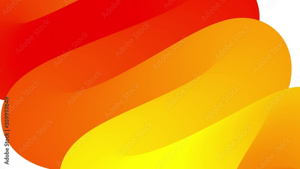 Poster beautiful gradients with shades of red yellow flow along elegantly twisted line or pipe. beautiful m