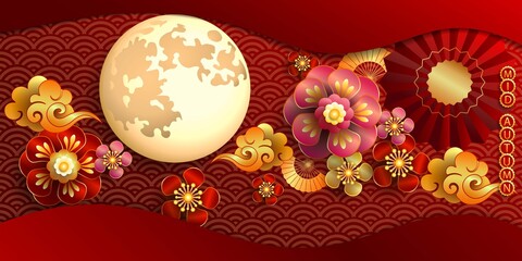 Mid autumn festival / Chinese festival / Vector illustration