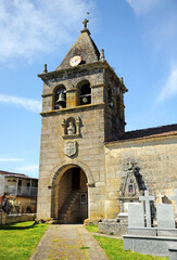 Fototapeta na wymiar Church of San Juan (Saint John) in Laza, village in the province of Ourense famous for its carnival, Galicia, Spain