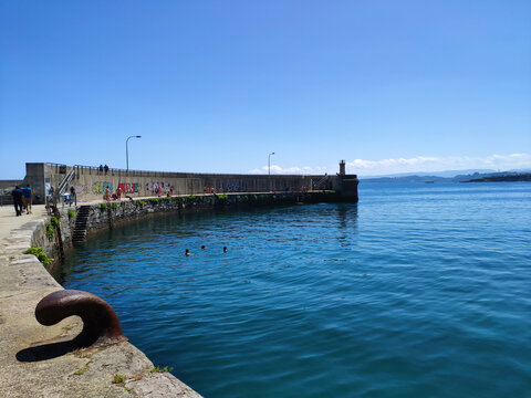 walk along the promenade of luanco