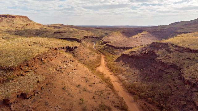 Drone images of remote area in Western Australia
