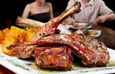 Roasted lamb chop