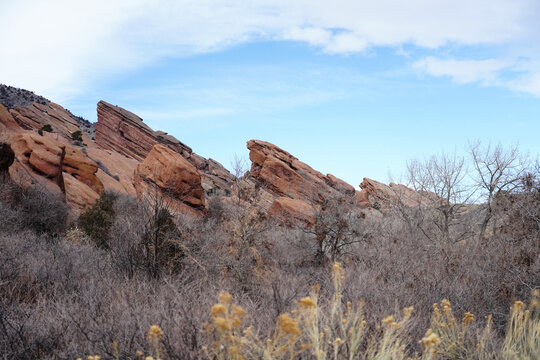 Rock Formation at Red Rocks Park in Denver, Colorado