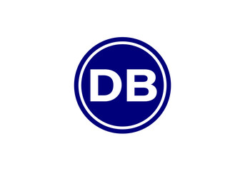 Initial Monogram Letter D B Logo Design Vector Template. D B Letter Logo Design