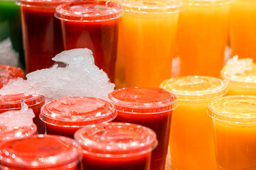 Fresh Natural Fruit Juice For Sale In Spanish Market
