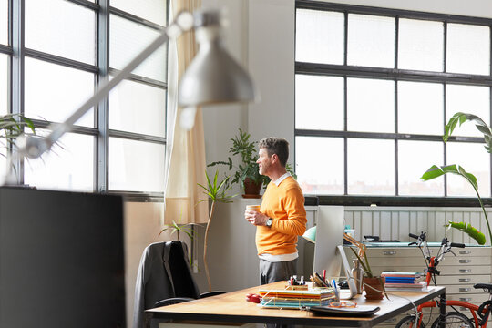 Architect using a mobile phone