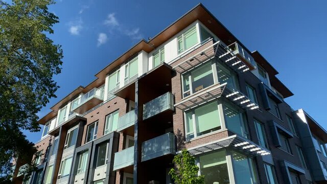 Modern Apartment Buildings in Vancouver, British Columbia, Canada.