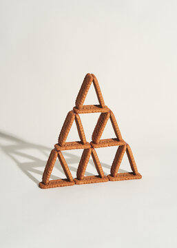 Pyramid of cookies