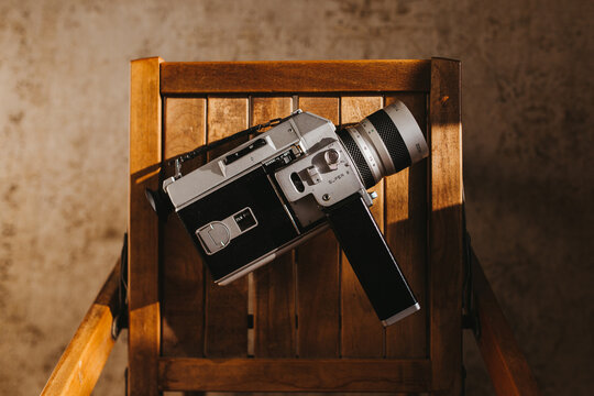 Vintage Super 8 Camcorder bathed in morning light