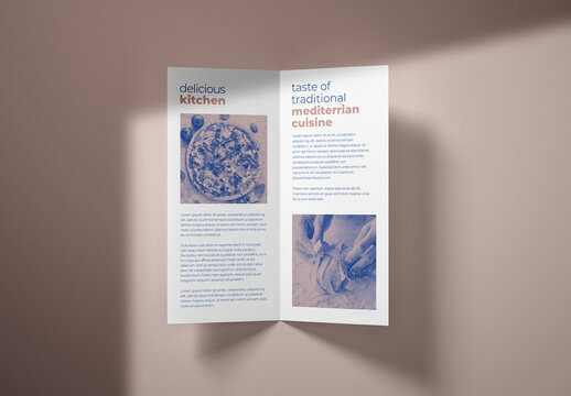 Realistic Bifold Brochure Mockup for Creative Design and Branding Projects