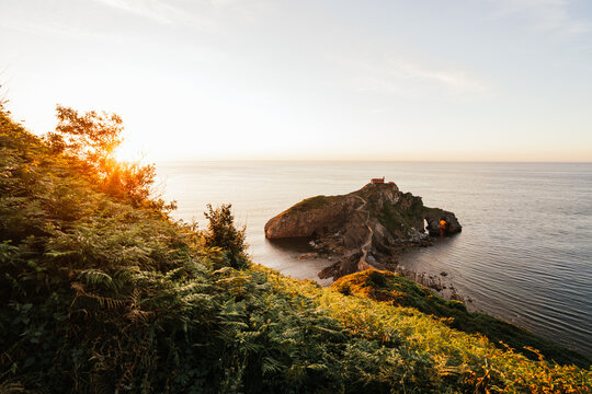 Above view In The Hermitage Of San Juan De Gaztelugatxe Here Filmed Game Of Thrones.