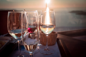 Santorini's magic and romantic Atmosphere